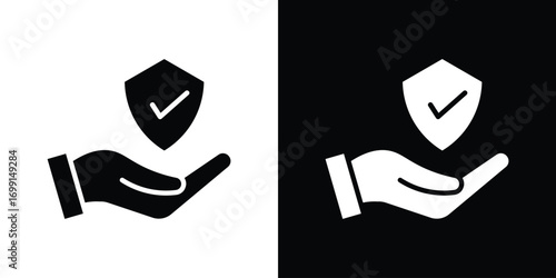 Policyholder icon symbol infographics website design, logo, app, UI