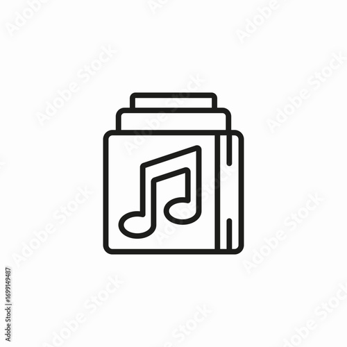 online music stream icon sign vector