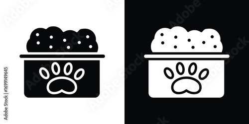 Pet food icon symbol infographics website design, logo, app, UI