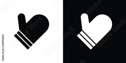 Oven mitt icon symbol infographics website design, logo, app, UI
