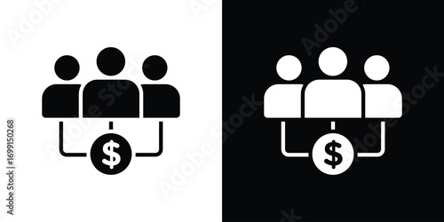 Mutual funds icon symbol infographics website design, logo, app, UI
