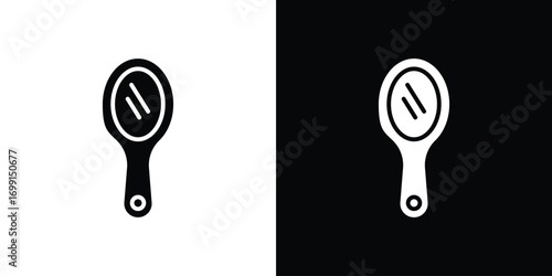 Mirror icon symbol infographics website design, logo, app, UI