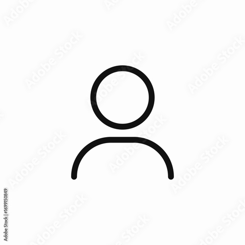 single person icon sign vector