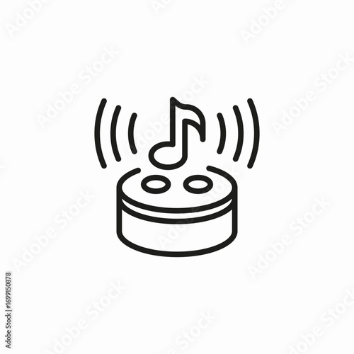 smart speaker audio icon sign vector