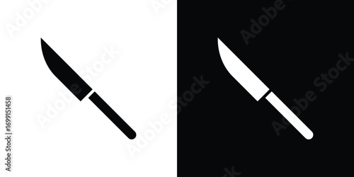 Kitchen knife icon symbol infographics website design, logo, app, UI