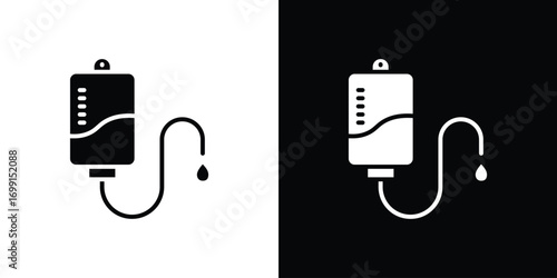 IV drip icon symbol infographics website design, logo, app, UI