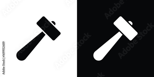 Hammer icon symbol infographics website design, logo, app, UI