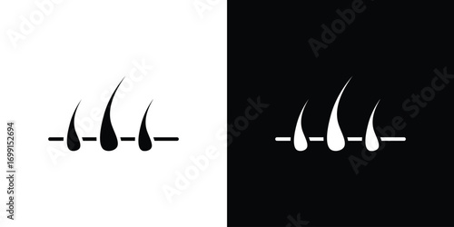 Hair icon symbol infographics website design, logo, app, UI