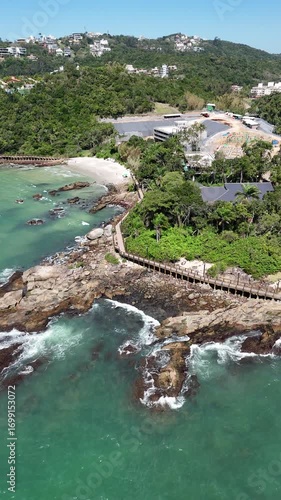 Paradise Beach with Clear Waters, Nature and Penguins – South Brazil Coast