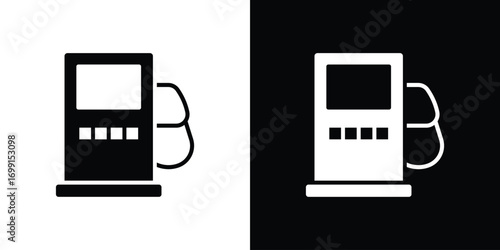 Gas station icon symbol infographics website design, logo, app, UI
