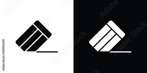 Eraser icon symbol infographics website design, logo, app, UI
