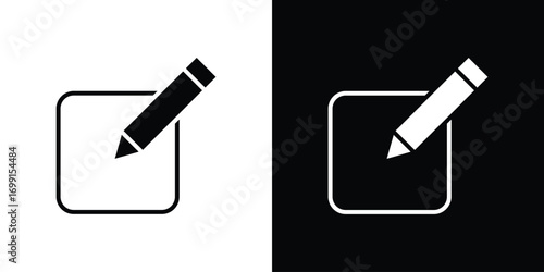Edit icon symbol infographics website design, logo, app, UI
