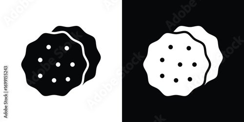 Cookie icon symbol infographics website design, logo, app, UI