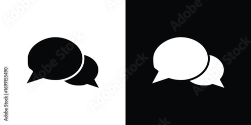 Chat bubble icon symbol infographics website design, logo, app, UI