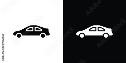 Car icon symbol infographics website design, logo, app, UI