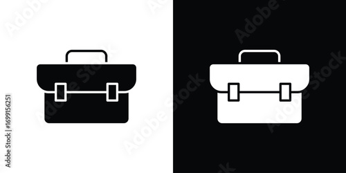 Briefcase icon symbol infographics website design, logo, app, UI