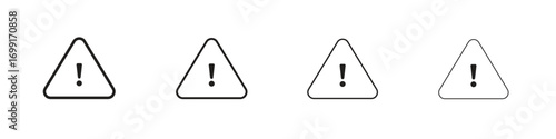 Risk icon line design. thin line vector icon set.