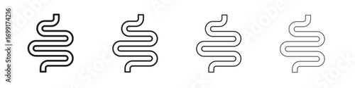 Intestines icon line design. thin line vector icon set.