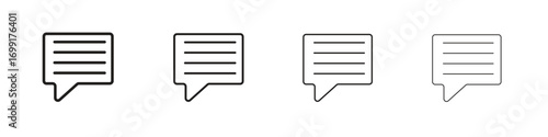 Feedback icon line design. thin line vector icon set.