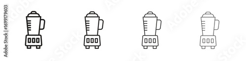 Blender icon line design. thin line vector icon set.