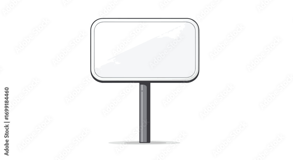 Blank signage template for advertisements or informational purposes illustration art