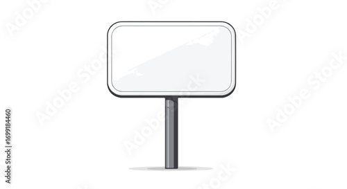 Blank signage template for advertisements or informational purposes illustration art