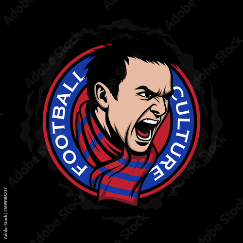 Football Culture Ultras Hooligan Casual Ultra Sticker Logo Vector Design