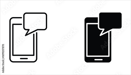  Web seminar line and silhouette icon set, can be used in logo, UI and web design, Flat illustration of vector icon on white background.