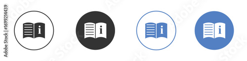 User guide icon pictogram for your web site design, logo