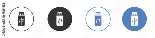 USB icon pictogram for your web site design, logo