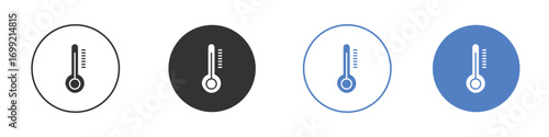 Thermometer icon pictogram for your web site design, logo