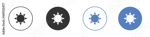 Sun icon pictogram for your web site design, logo