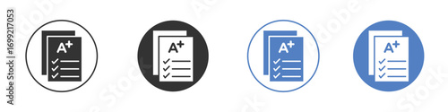 Report card icon pictogram for your web site design, logo