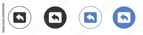 Reply icon pictogram for your web site design, logo