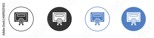 Qualification icon pictogram for your web site design, logo