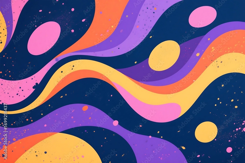 Fototapeta premium Abstract seamless star pattern colorful vector background design