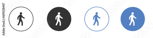 Pedestrian icon pictogram for your web site design, logo