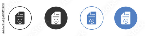 Medical report icon pictogram for your web site design, logo