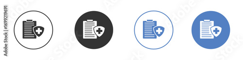 Medical insurance icon pictogram for your web site design, logo