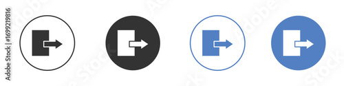 Logout icon pictogram for your web site design, logo