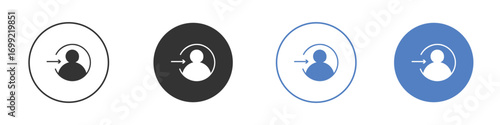 Login icon pictogram for your web site design, logo