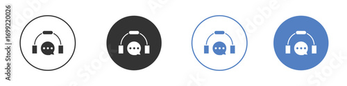 Live chat icon pictogram for your web site design, logo