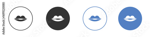 Lips icon pictogram for your web site design, logo