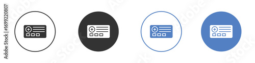 Insurance card icon pictogram for your web site design, logo