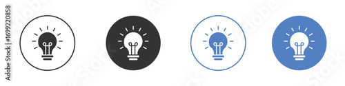 Idea icon pictogram for your web site design, logo