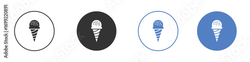 Ice cream cone icon pictogram for your web site design, logo