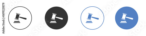 Gavel icon pictogram for your web site design, logo