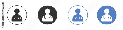 Doctor icon pictogram for your web site design, logo