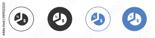 Dividend icon pictogram for your web site design, logo