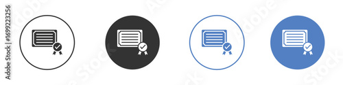 Diploma icon pictogram for your web site design, logo